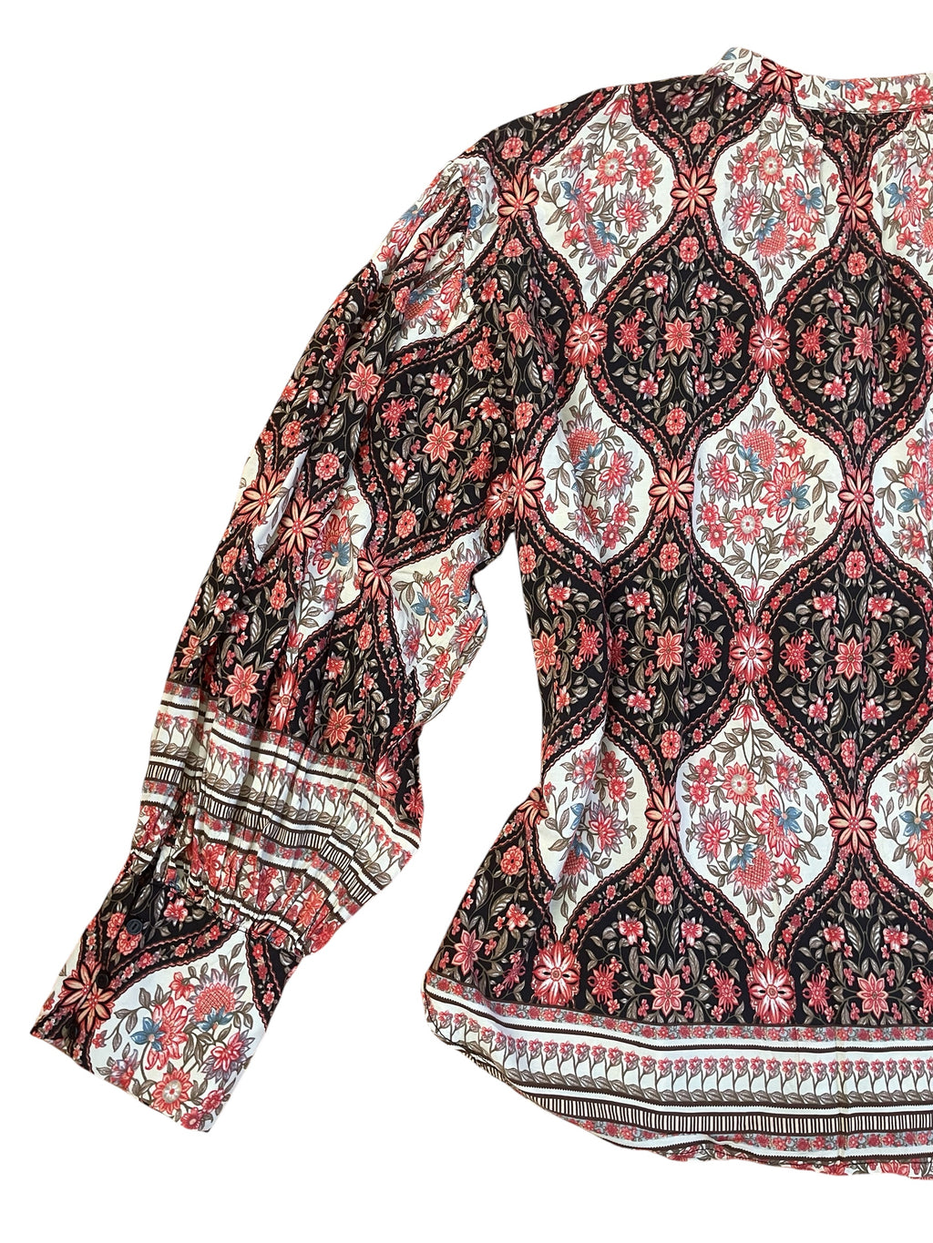 Floral patterned Long Sleeve Hippie Top