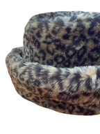 Leopard Print Faux Fur Hat