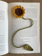 Crochet Sunflower bookmark