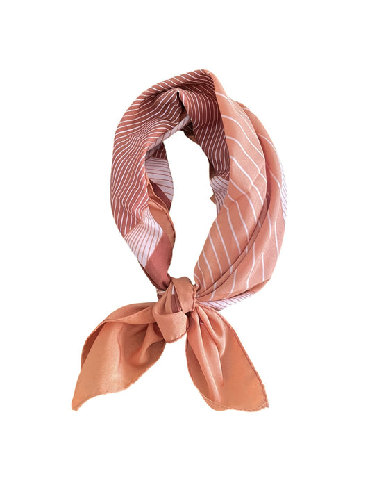 Orange Retro Square Scarf