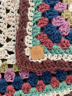 Mojo Moon Crochet Retro Cotton Cardigan Multicolour