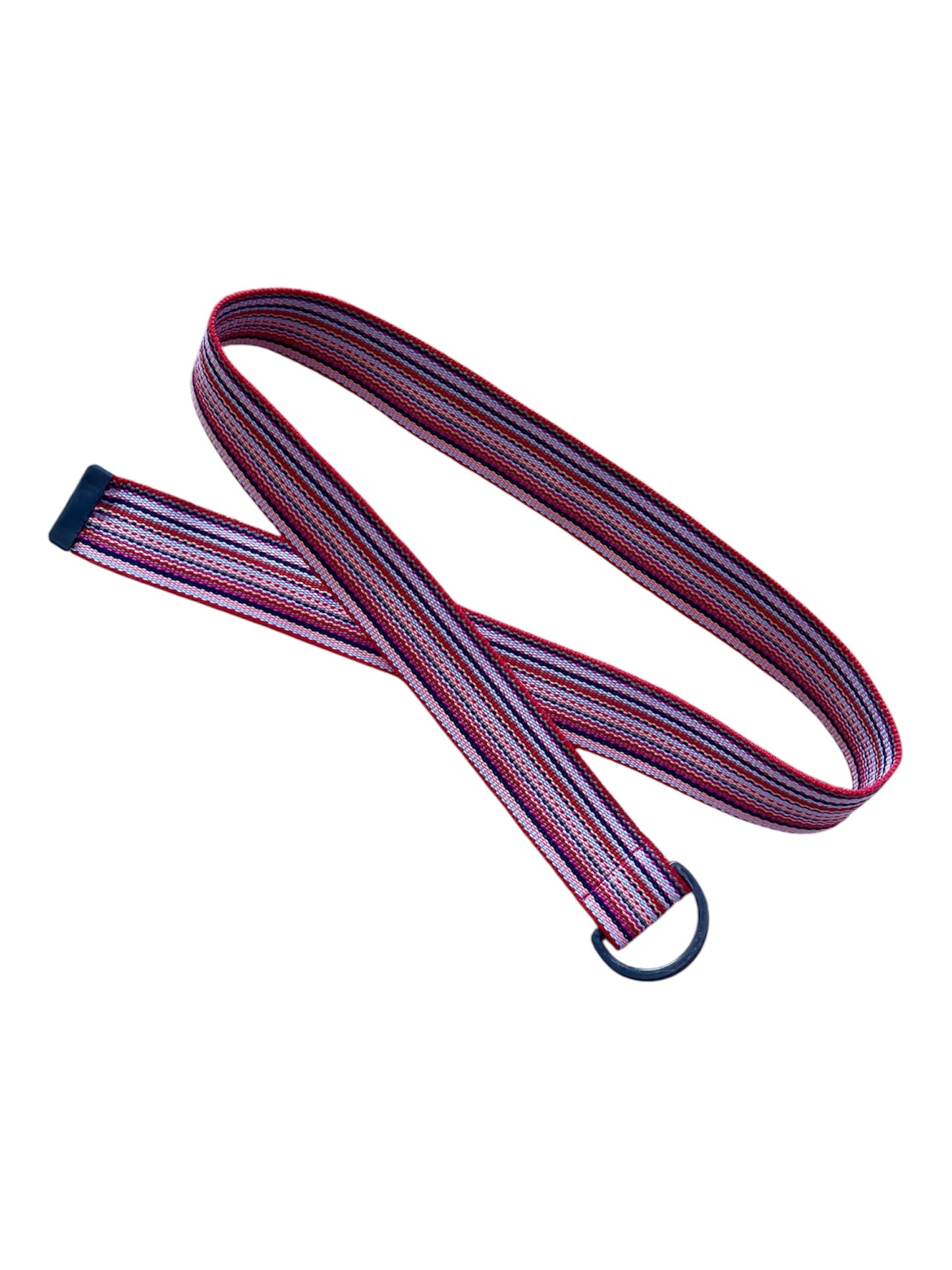Multicolour striped military style belt