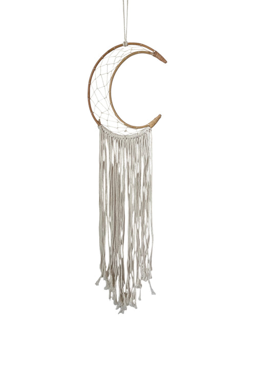 Rattan Crescent Moon Dreamcatcher