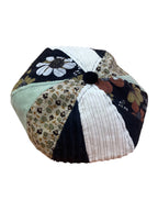 Retro Patchwork Newsboy Cap