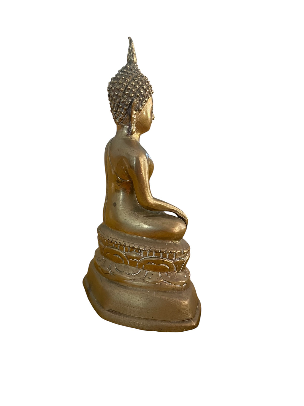 Hollow Brass Buddha Statue 17cm