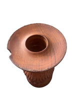 Hand carved Wooden Candle Holder