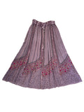 Indian Embroidered & Patch Maxi Skirt