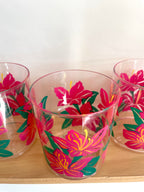 Retro 70s 80s Set of 3 of 3 Plastic Tumblers
