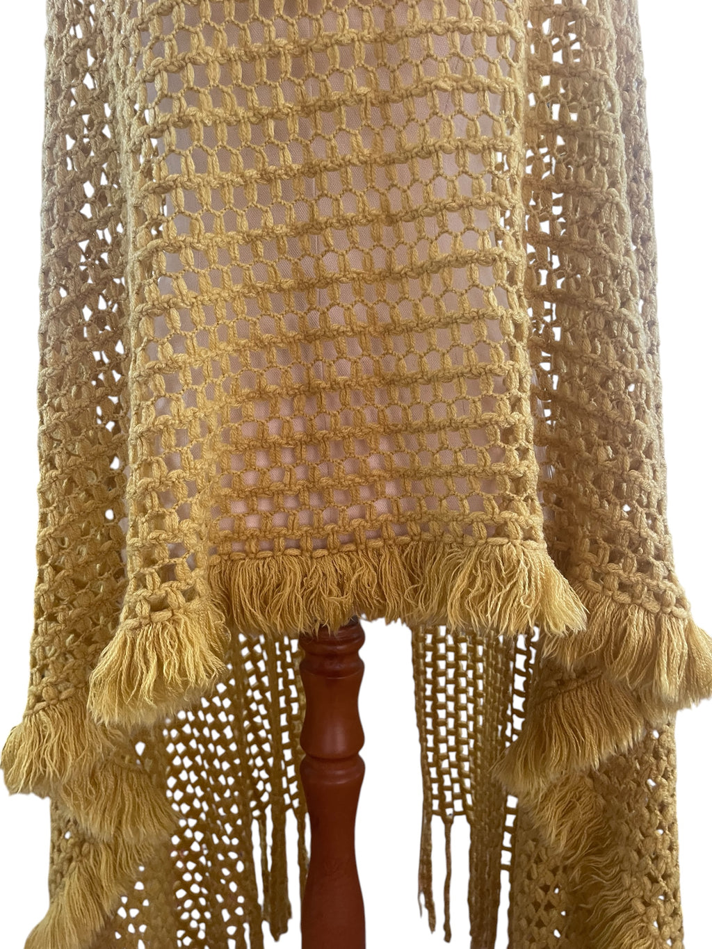 Mustard Fringed Shawl