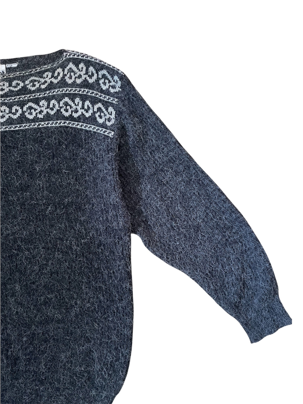 80s Vintage Wool Blend Sweater Dress