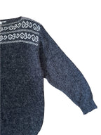 80s Vintage Wool Blend Sweater Dress