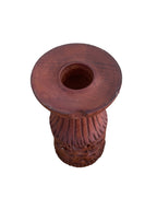 Hand carved Wooden Candle Holder