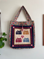 Quilted Patchwork Tote Bag