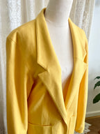 Vintage 1980s KGR 100% Pure New Wool Longline Blazer (Made in USA) - Size AU 10