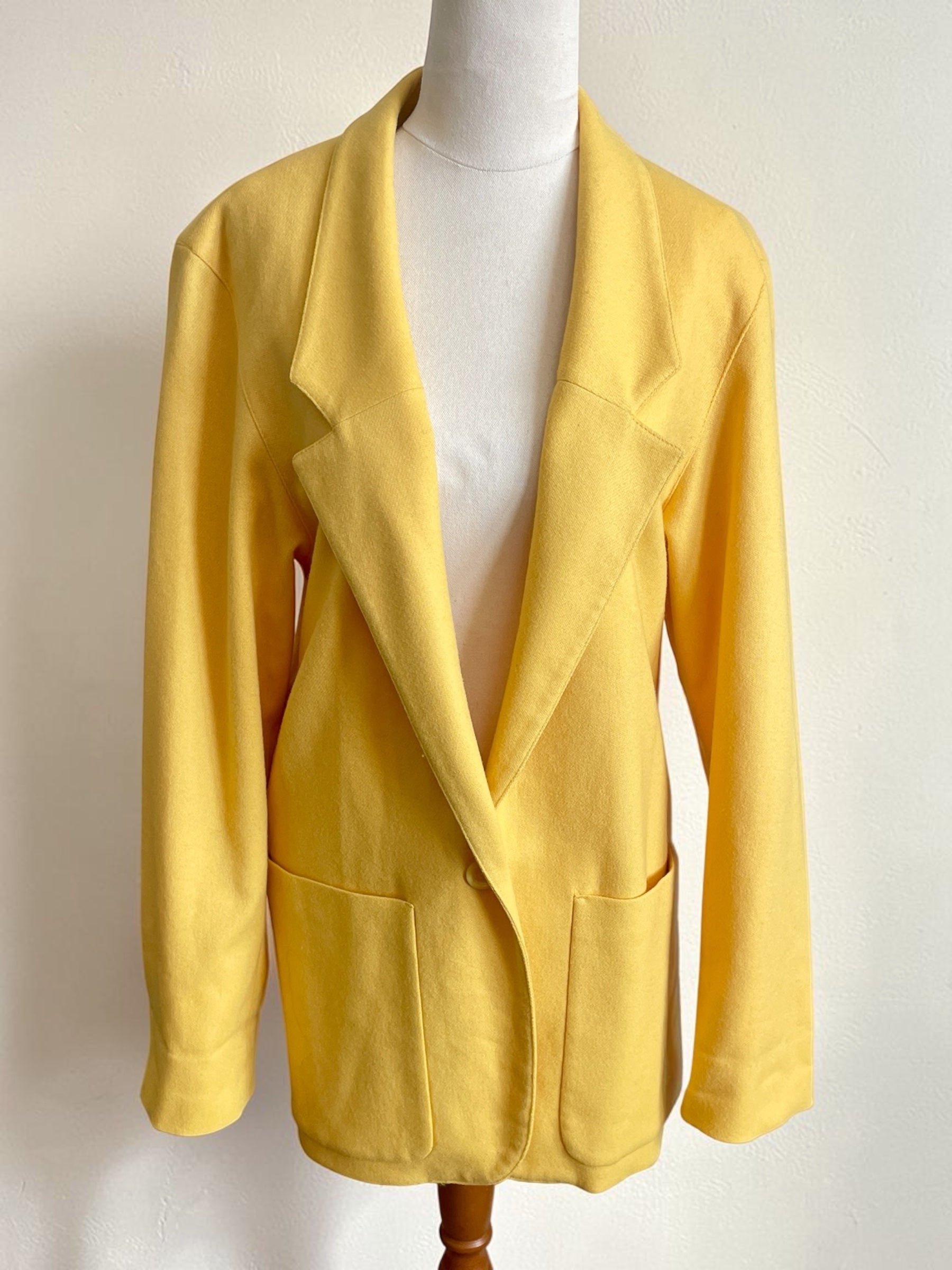 Vintage 1980s KGR 100% Pure New Wool Longline Blazer (Made in USA) - Size AU 10