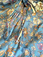 Dreamcatcher Bohemian Style Blue Paisley Print LS Dress – Sz 8