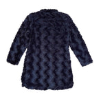 Black Faux Fur Coat with Button up front Sz 10