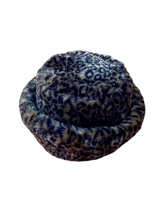 Leopard Print Faux Fur Hat