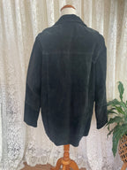 Black suede jacket Sz 12