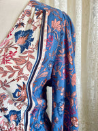 Dreamcatcher Bohemian Style Blue Paisley Print LS Dress – Sz 8