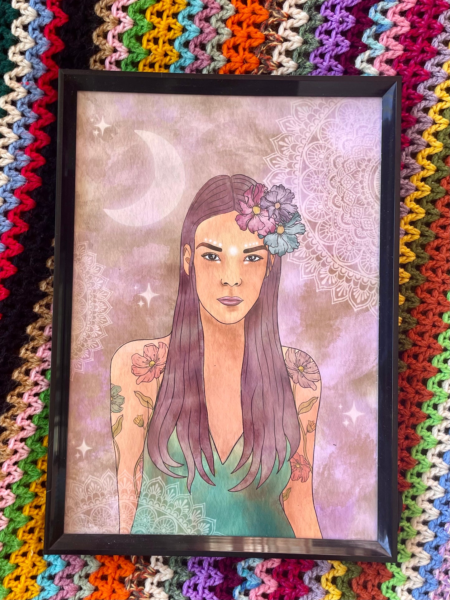 Framed Print “Luna Eyes” Original Artwork
