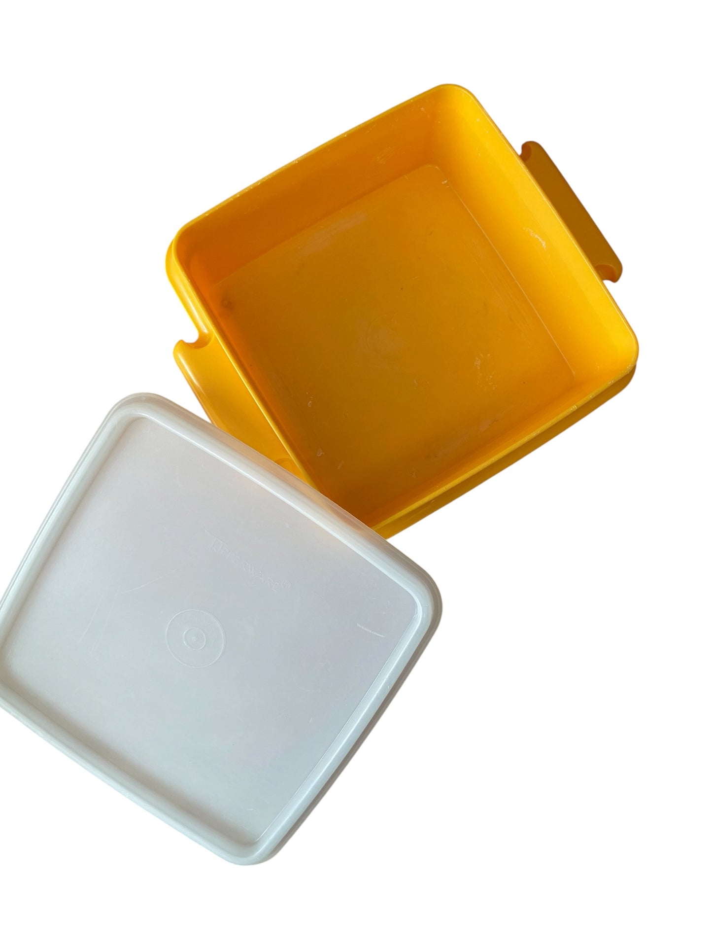 Set of 3 Vintage Square Tupperware Containers