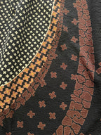 VTG 3/4 Brown & Black pattern skirt