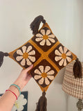 Decorative Retro Daisy Granny Throw Cushion