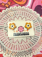 Retro Groovy Flower stud earrings