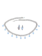 Gold Tone Belly Belt with Howlite Drops
