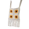 Crochet Sunflower Tote Bag