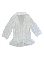 White Peasant Style Long sleeve blouse