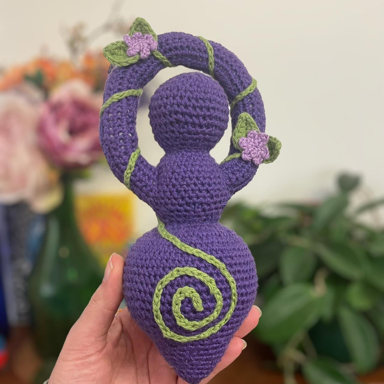 Crochet Purple Goddess Doll