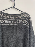 80s Vintage Wool Blend Sweater Dress