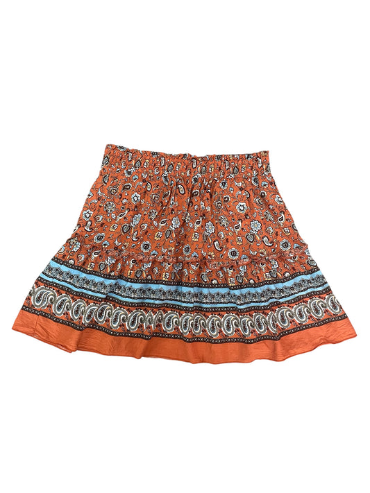 Bohemian patterned mini skirt Size M