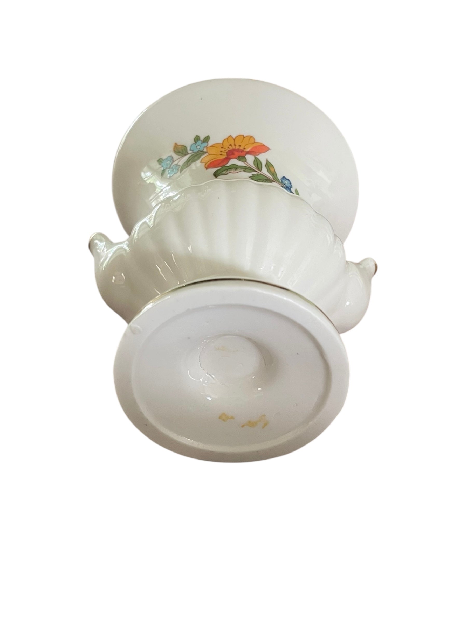 Small Floral and Butteryfly motif Urn shaped vase