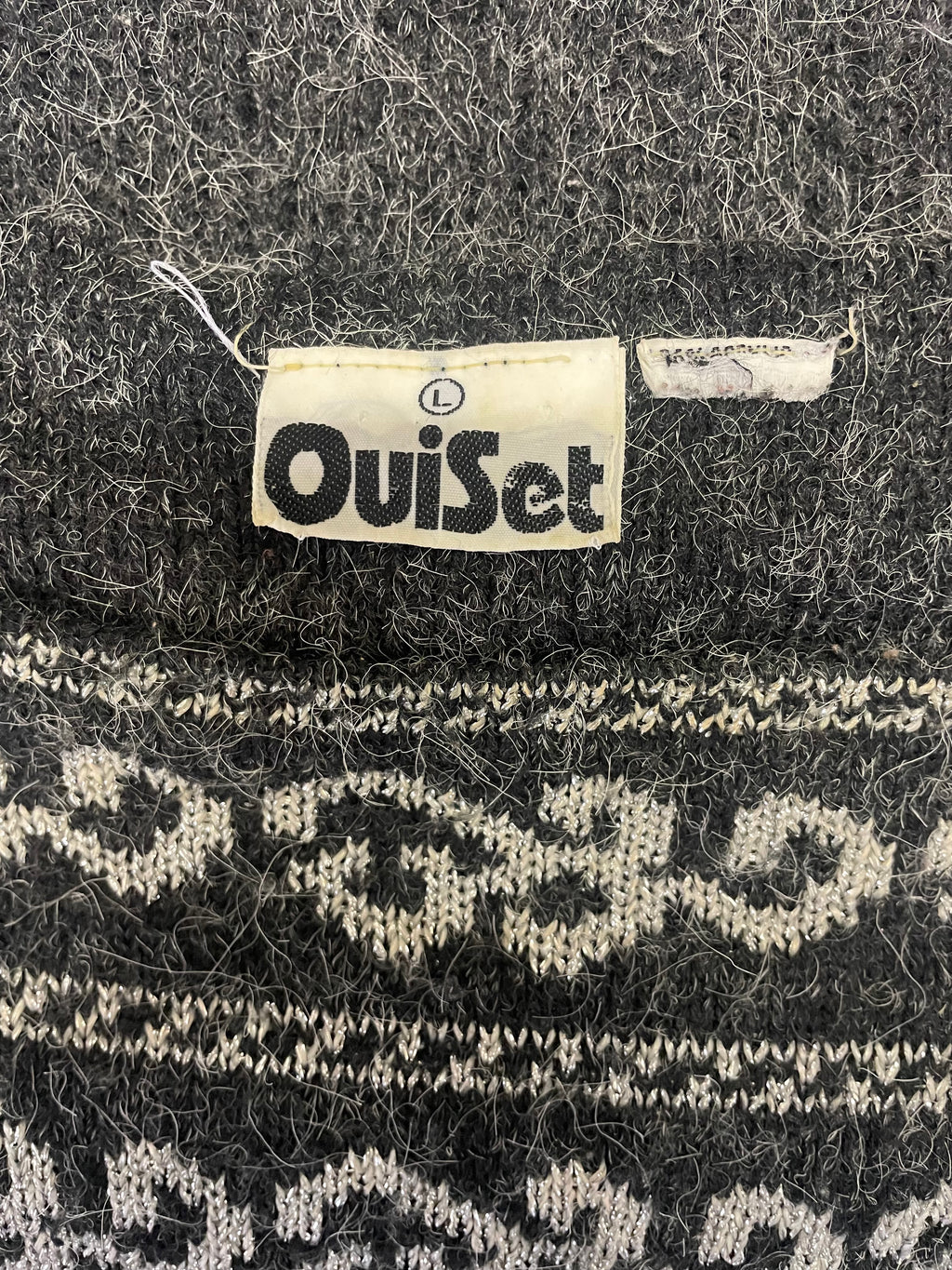 80s Vintage Wool Blend Sweater Dress