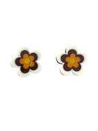 Retro Groovy Flower stud earrings