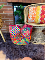 Boho Patchwork Bag - Pink