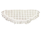 PL cream crochet vintage shawl
