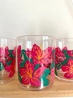Retro 70s 80s Set of 3 of 3 Plastic Tumblers