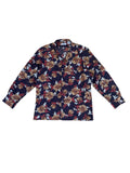 Vintage Warm Tone Floral Long Sleeve Blouse
