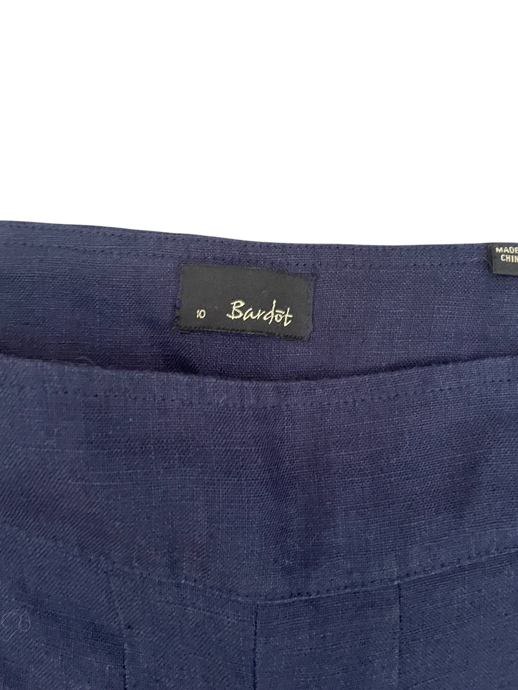 Navy Blue Button Up Trousers