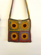 Mojo Moon Crochet Sunflower Bag