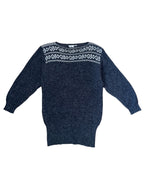 80s Vintage Wool Blend Sweater Dress