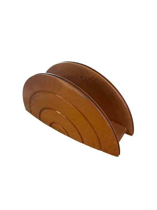 Rare Tasmanian Huon Pine Hand carved Napkin/Letter Holder