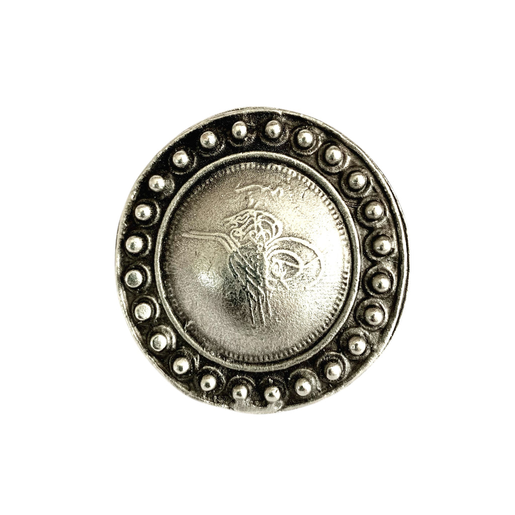Large circle turkish adjustable chunky ring