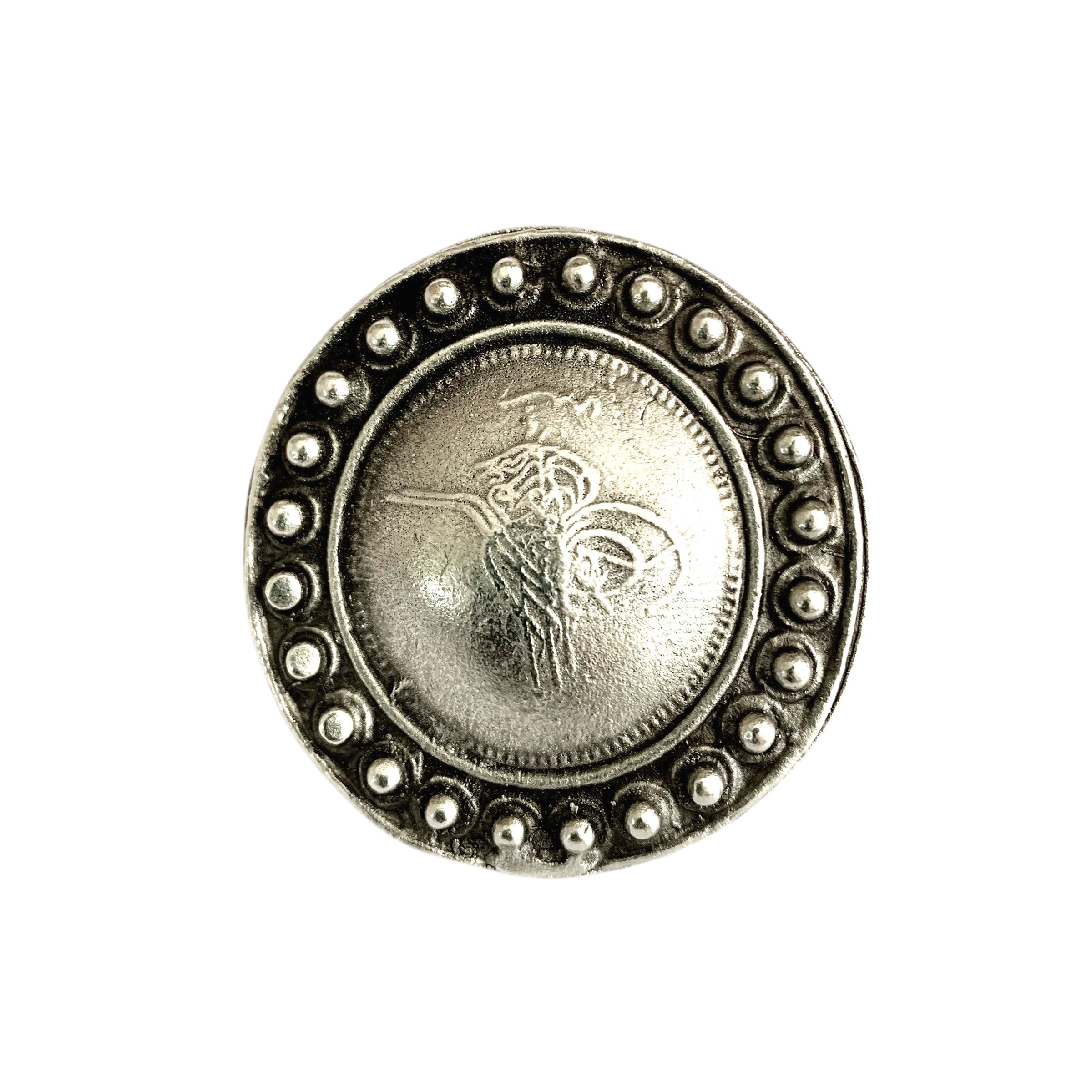 Large circle turkish adjustable chunky ring