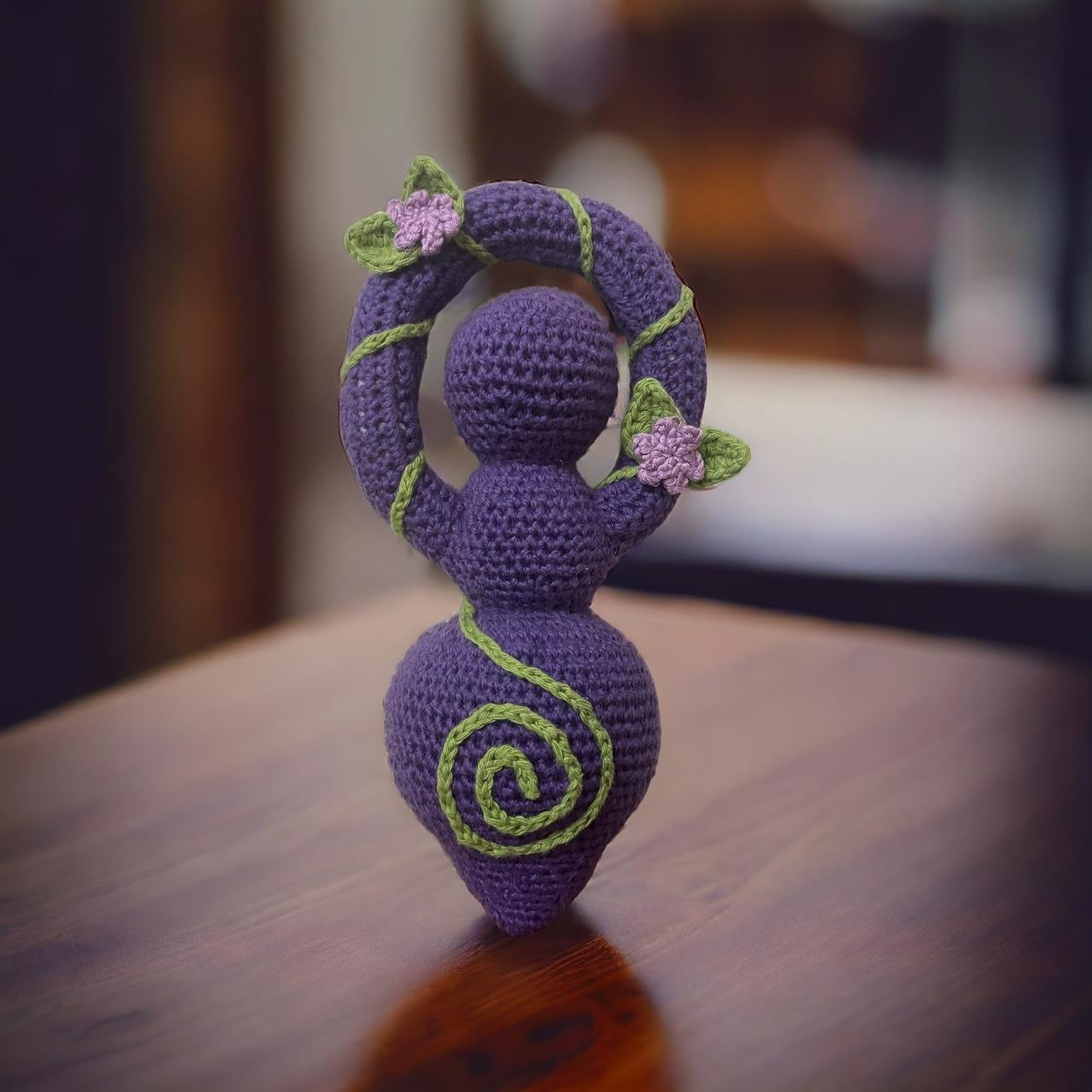 Crochet Purple Goddess Doll