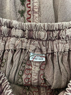 Indian Embroidered & Patch Maxi Skirt
